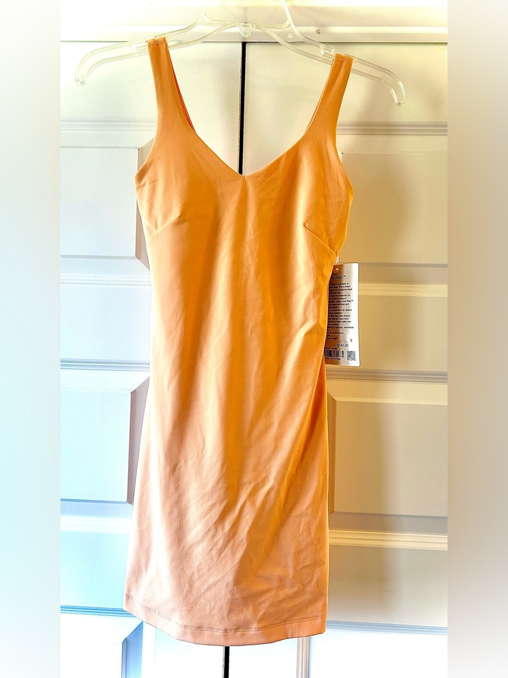 NWT LULULEMON Align Dress Athleisure Built-in Bra Shorts Peach Bellini 2,4 - Picture 5 of 10